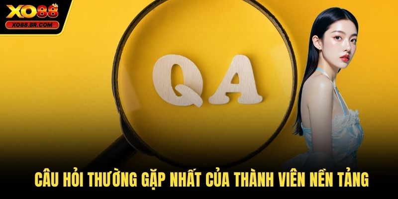 Câu hỏi thường gặp nhất của thành viên nền tảng